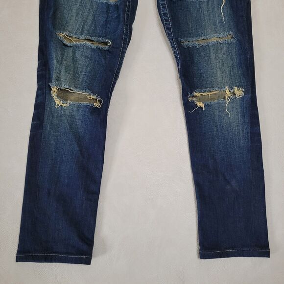 Big Star Casey K Slim Boot Low Rise Womens 28XL 32X25 Blue Jeans Bootcut Ankle - Picture 3 of 15